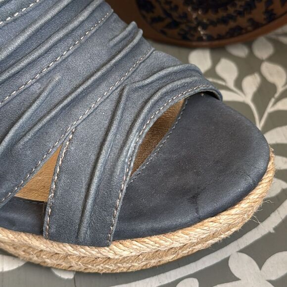 Sofft Blue Wedge Sandals - Picture 14 of 14